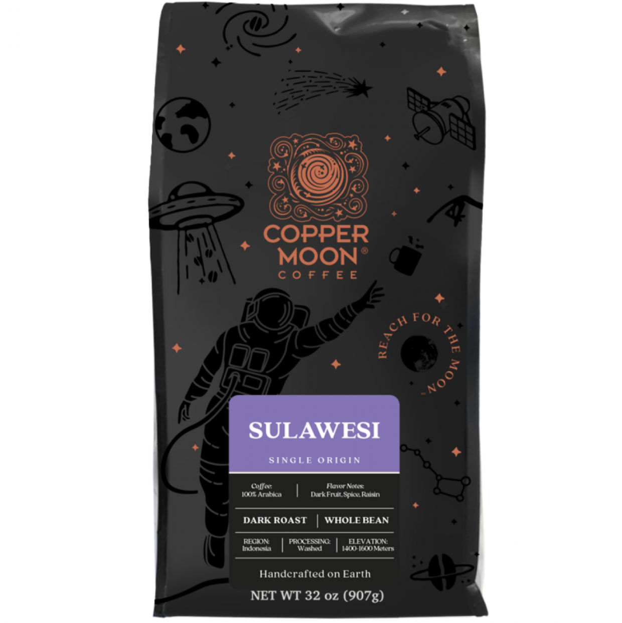 Copper Moon Coffee Sulawesi 2 lb. Whole Bean